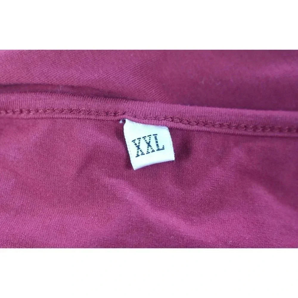 ladies burgundy one piece body blouse size XXL - Picture 4 of 4